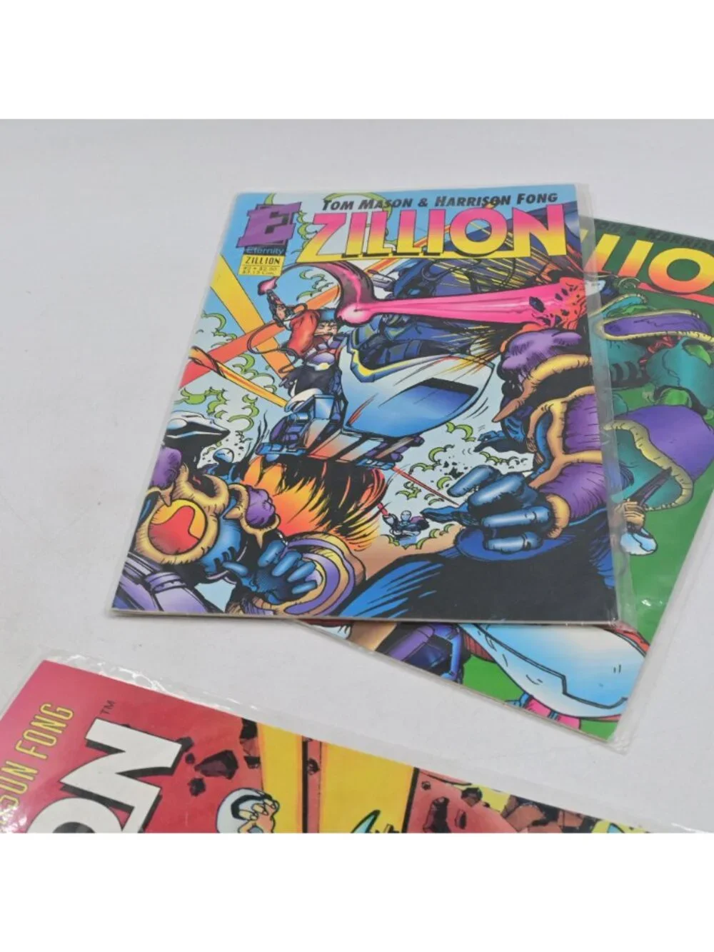 Eternity Comics Zillion #1-4 Complete Series Set 1993 Anime Manga Harrison Fong